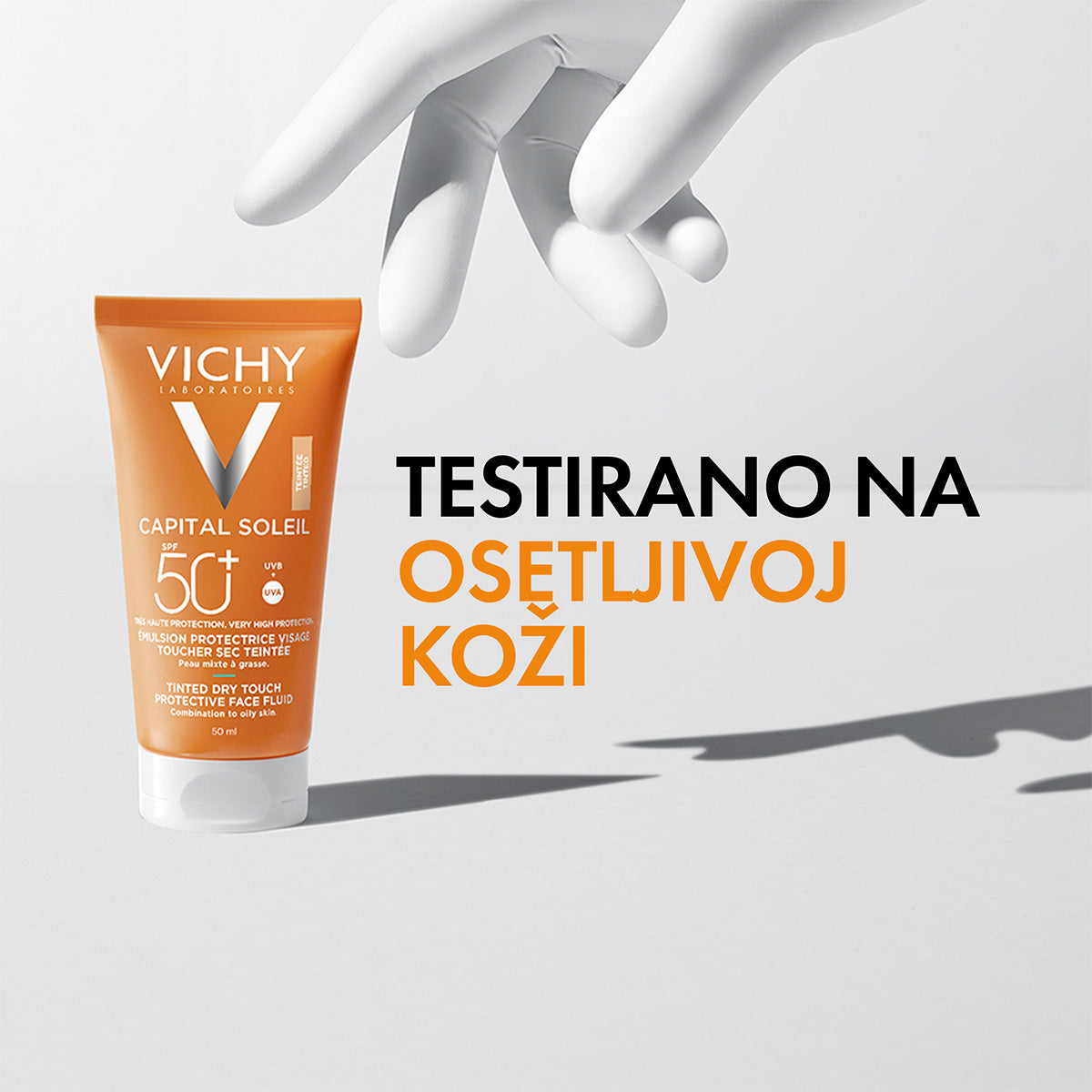 VICHY CAPITAL SOLEIL BB DRY TOUCH tonirani fluid SPF50, 50 ml