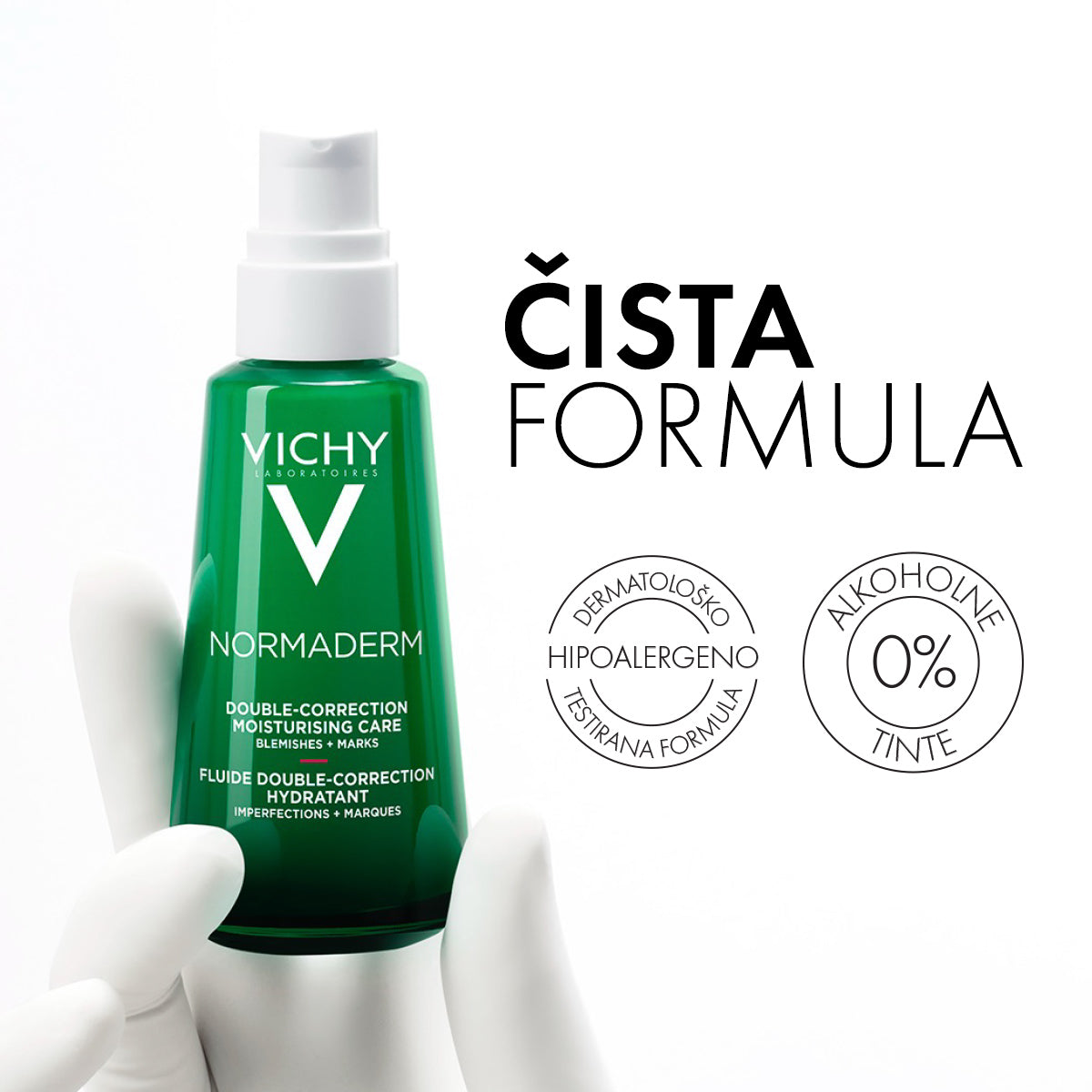 VICHY NORMADERM PHYTOSOLUTION Hidratacijska nega sa dvostrukim efektom za masnu kožu sklonu aknama i nepravilnostima, 50 ml