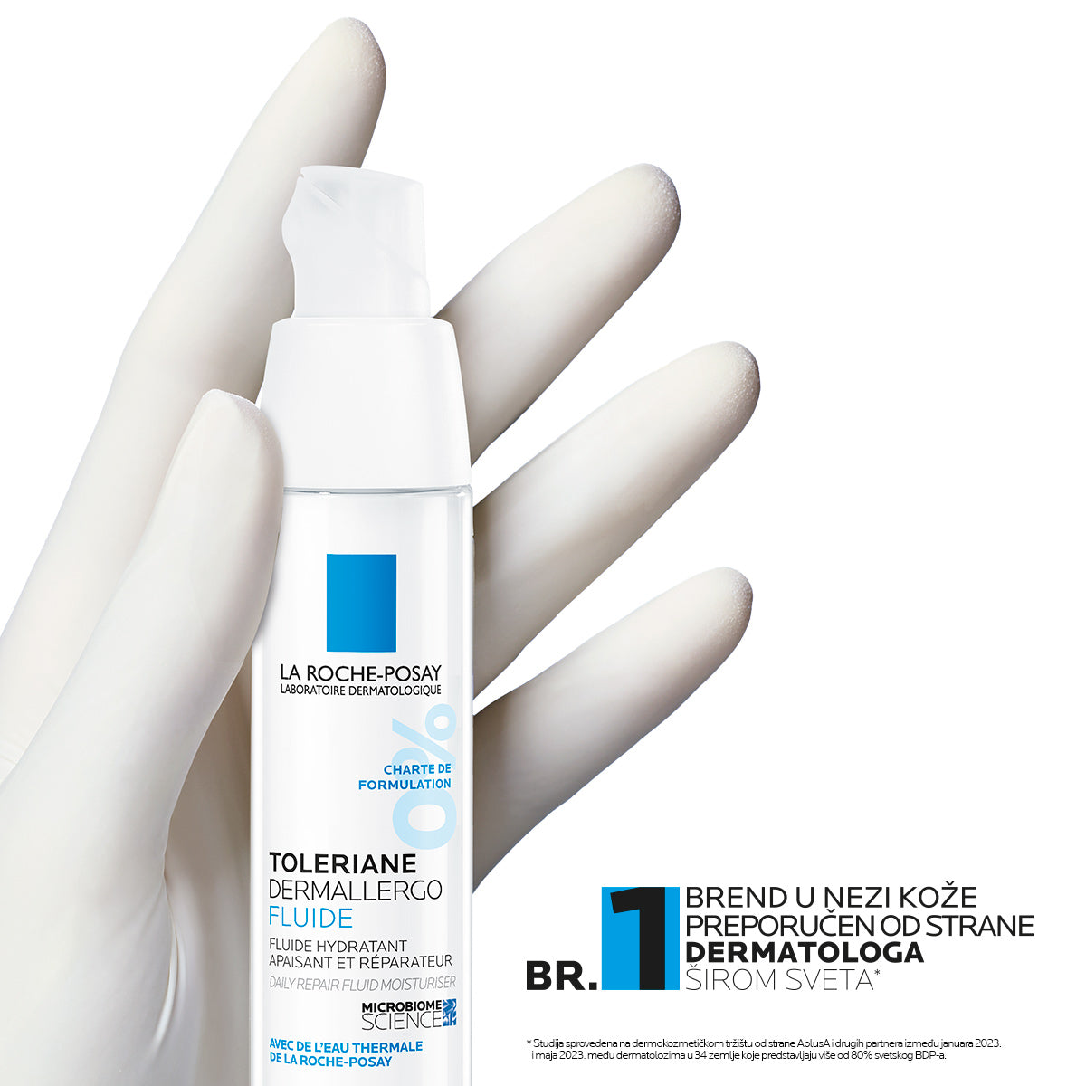 La Roche Posay TOLERIANE DERMALLERGO FLUID Lagani hidratantni fluid za svakodnevnu upotrebu na koži sklonoj alergijama ili netolerantnoj koži, 40 ml