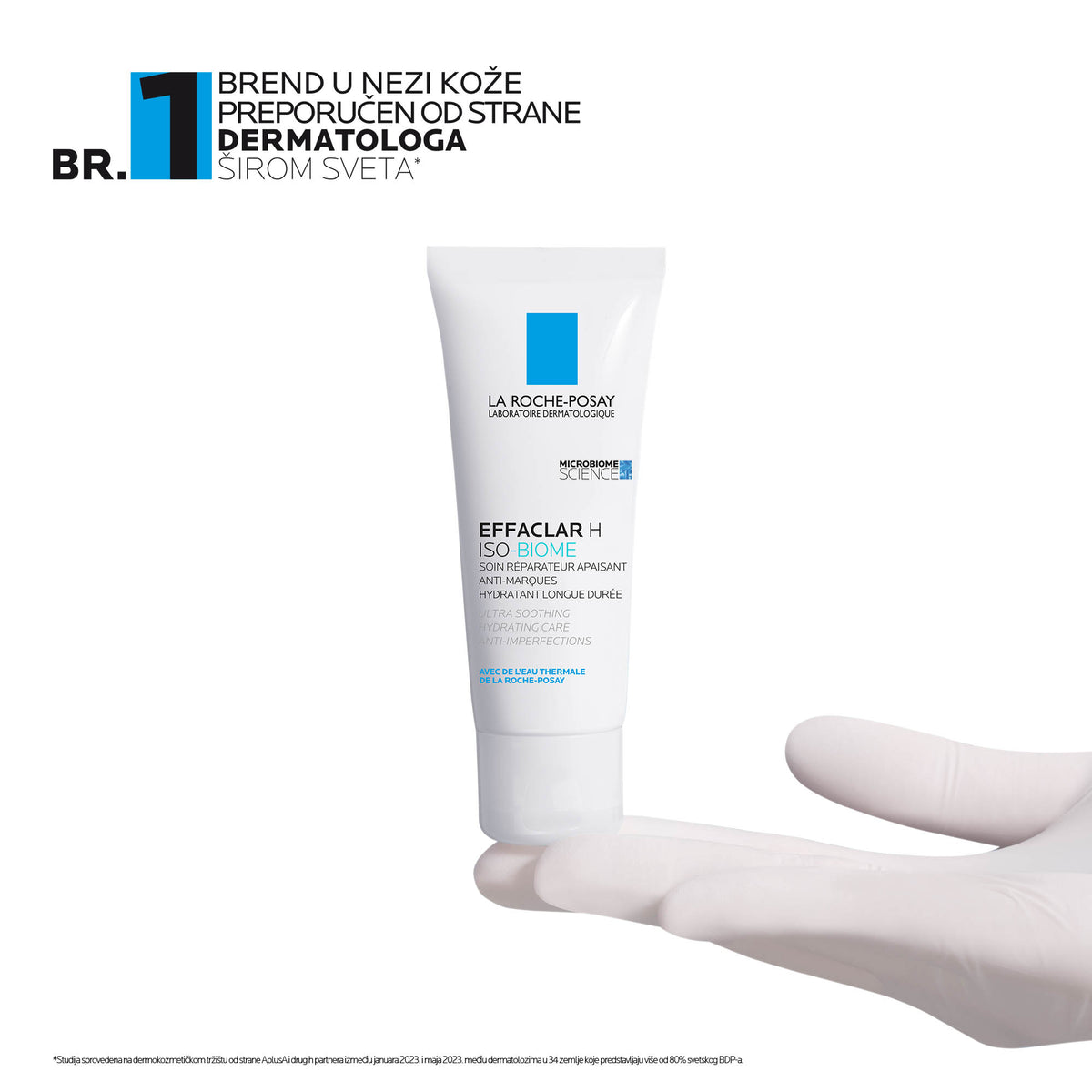 La Roche Posay EFFACLAR H ISO-BIOME Umirujuća hidratantna nega protiv nepravilnosti za lice, 40 ml