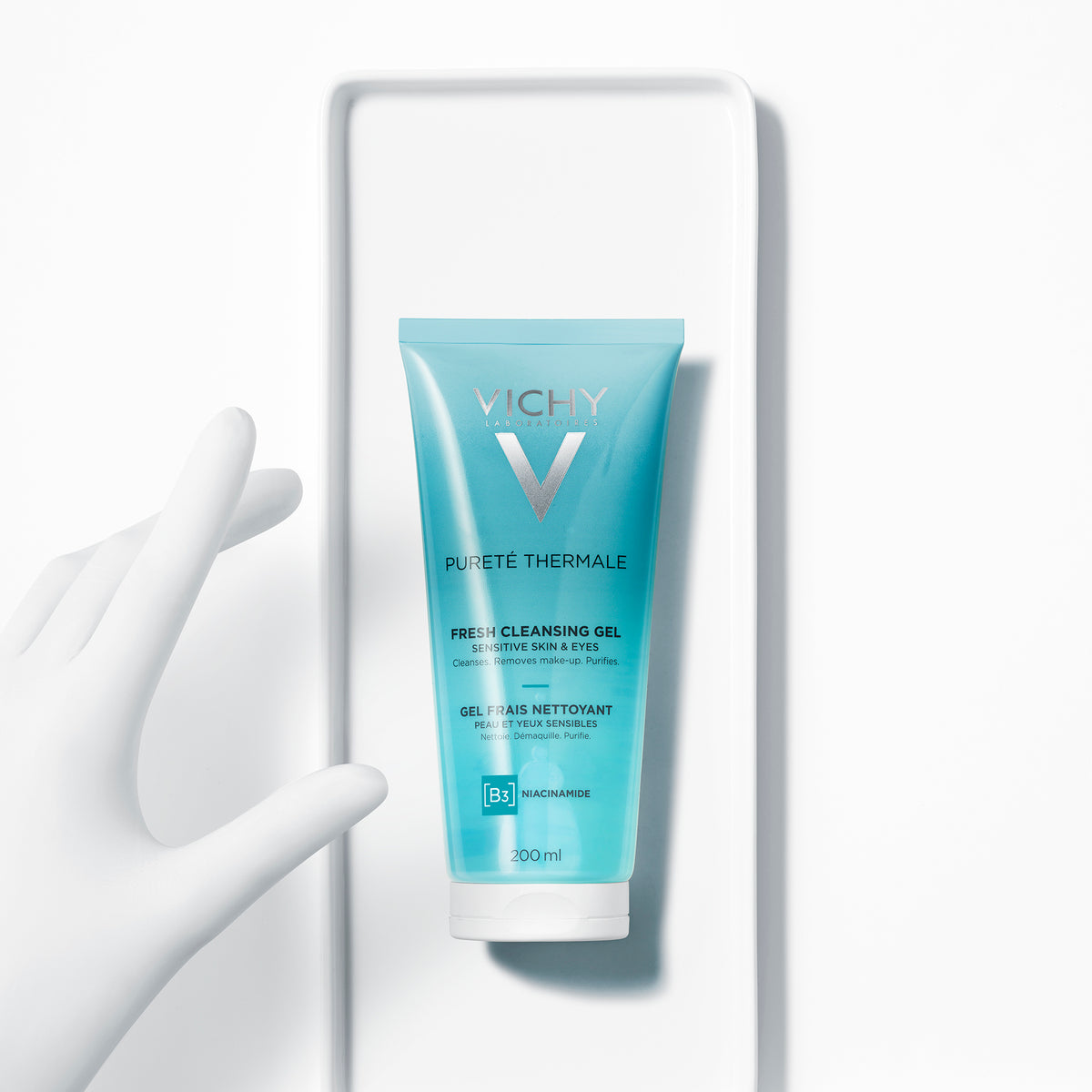 VICHY PURETÉ THERMALE Sveži gel za čišćenje osetljive kože lica, 200 ml