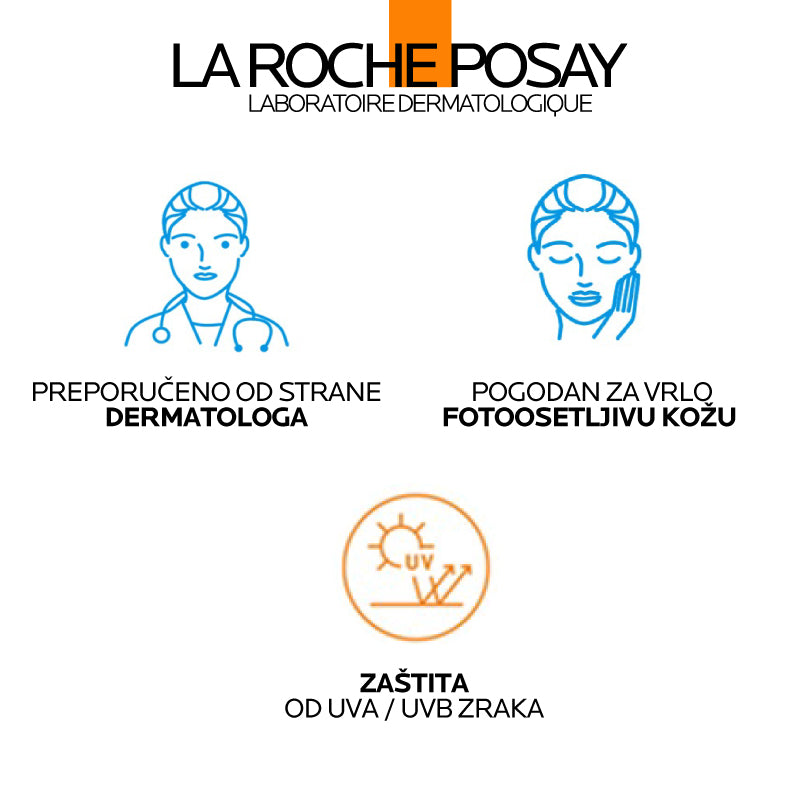 La Roche Posay ANTHELIOS HIDRATANTNO MLEKO ZA ZAŠTITU OD SUNCA ZA LICE I TELO SPF 50+, 150 ml