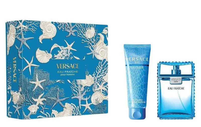 VERSACE EAU FRAICHE MEN SET (EDT 100ML+SG 150ML)