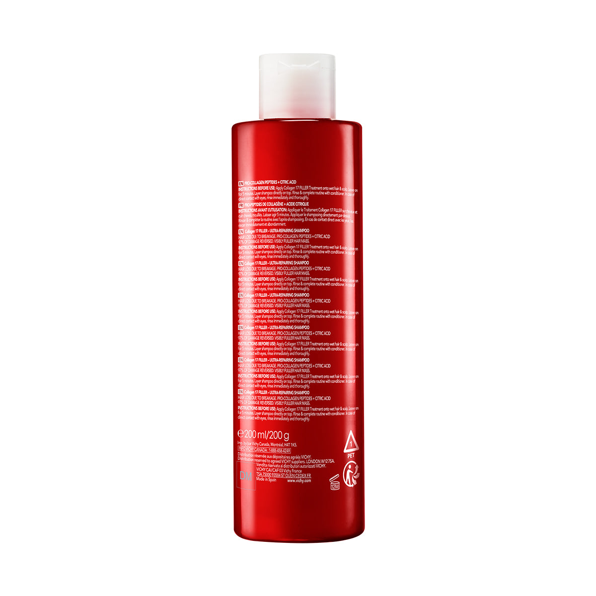 VICHY DERCOS COLLAGEN 17 FILLER ULTRA-OBNAVLJAJUĆI ŠAMPON, 200 ml