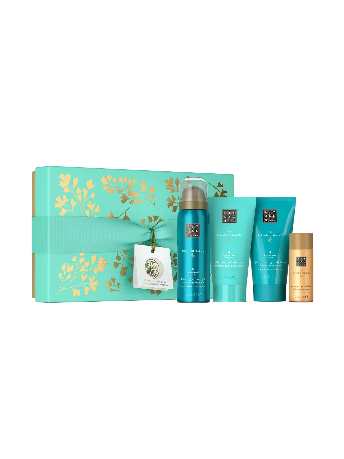 RITUALS KARMA SET 70 ML BC + 30 ML OIL + 50 ML FOAMING SG + 50 ML SG