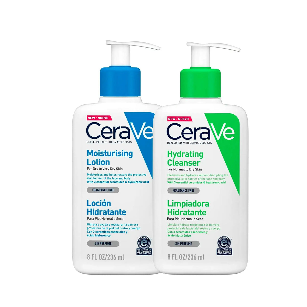 CERAVE MOIST LOTION 236ml+ HYDR CLEANSER 236ml 9027