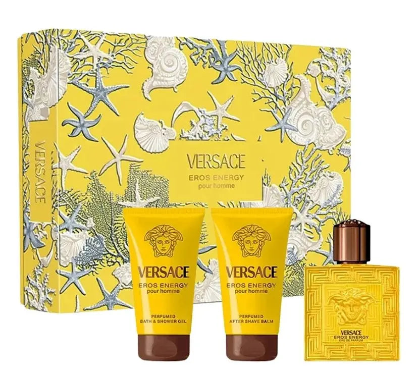 VERSACE EROS ENERGY POUR HOMME SET (EDP 50ML+SG 50ML+ASB 50ML)