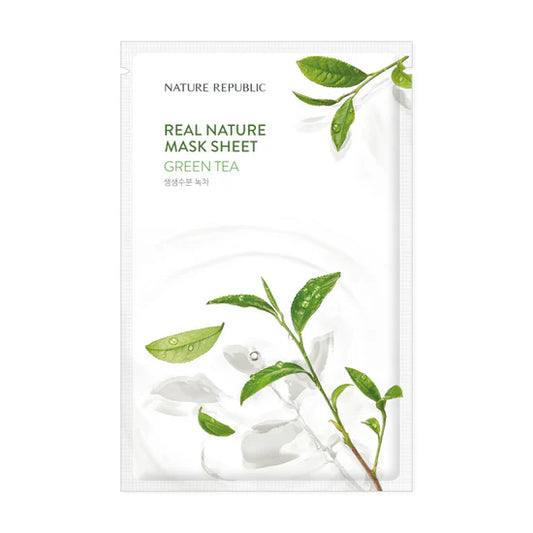 NATURE REPUBLIC REAL NATURE SHEET MASK GREEN TEA 23ML