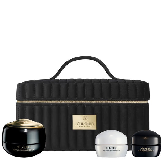 SHISEIDO FUTURE SOLUTION LX SET (REGENER.KREMA ZA OČI I USNE 17ML, ZAŠT.D.KREMA SPF30 15ML,REGENER.NOĆNA KREMA 15ML)