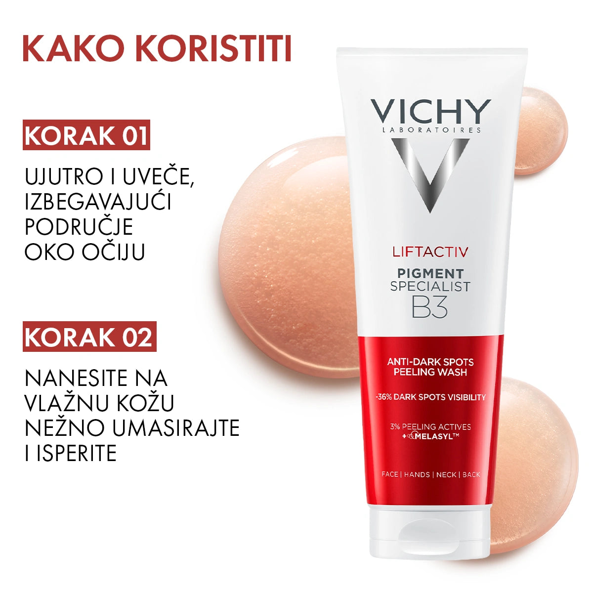 VICHY LIFTACTIV PIGMENT SPECIALIST B3 PILING GEL PROTIV TAMNIH FLEKA, 125 ml