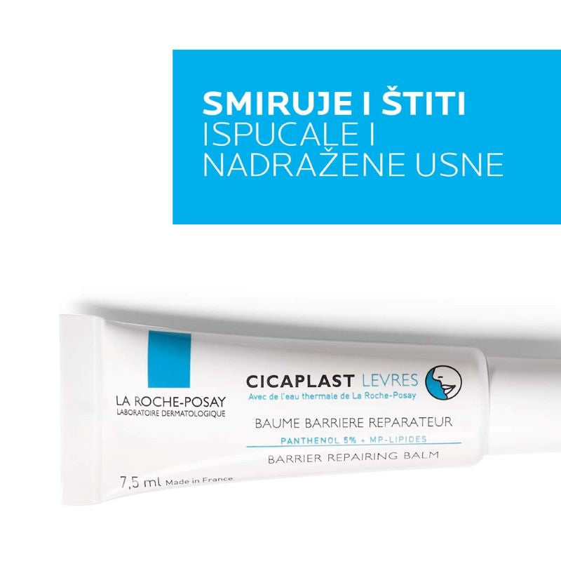 La Roche Posay CICAPLAST Balzam za usnice i područa oko usana sa suvom, ispucanom i nadraženom kožom, 7.5 ml