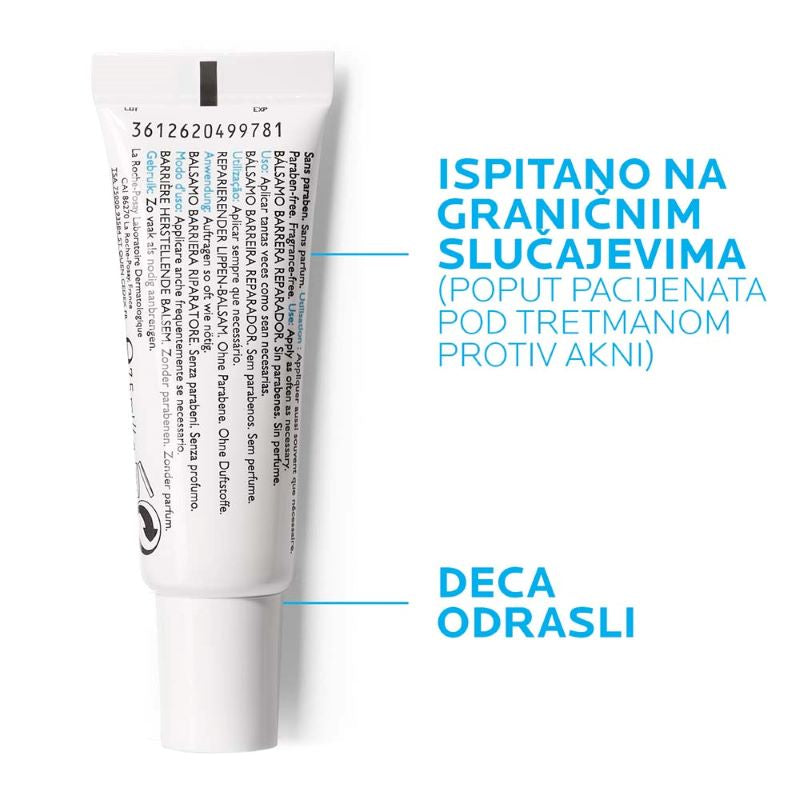 La Roche Posay CICAPLAST Balzam za usnice i područa oko usana sa suvom, ispucanom i nadraženom kožom, 7.5 ml