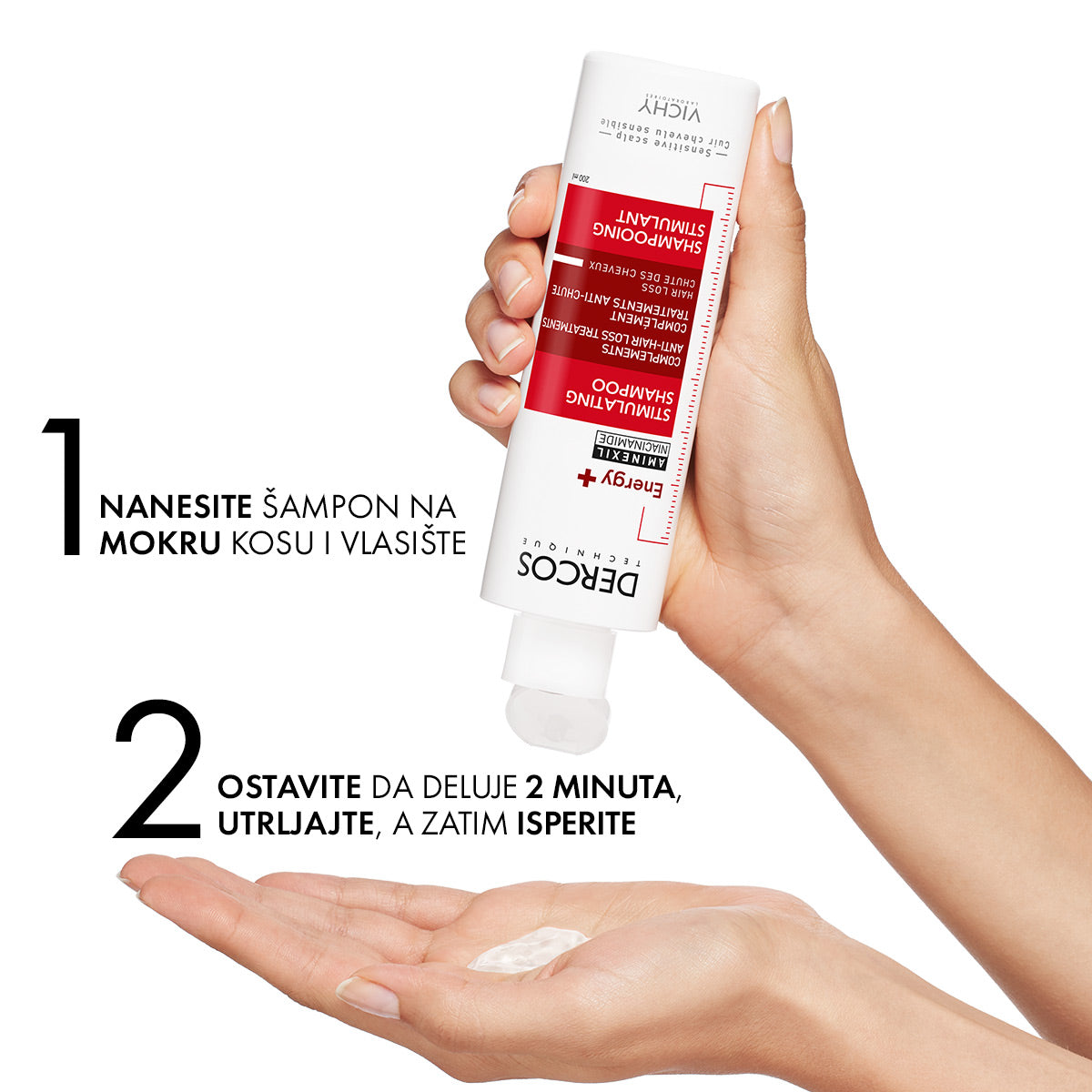 VICHY DERCOS ENERGY+ Stimulišući šampon protiv opadanja kose, 200 ml