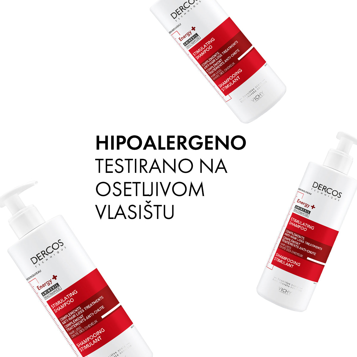 VICHY DERCOS ENERGY+ Stimulišući šampon protiv opadanja kose, 200 ml
