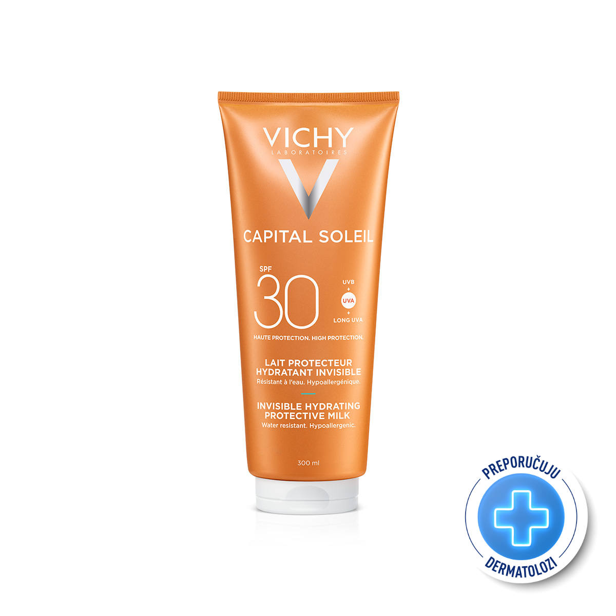VICHY CAPITAL SOLEIL PORODIČNO PAKOVANJE: HIDRATANTNO MLEKO ZA osetljivU KOŽU SPF30, 300 ml