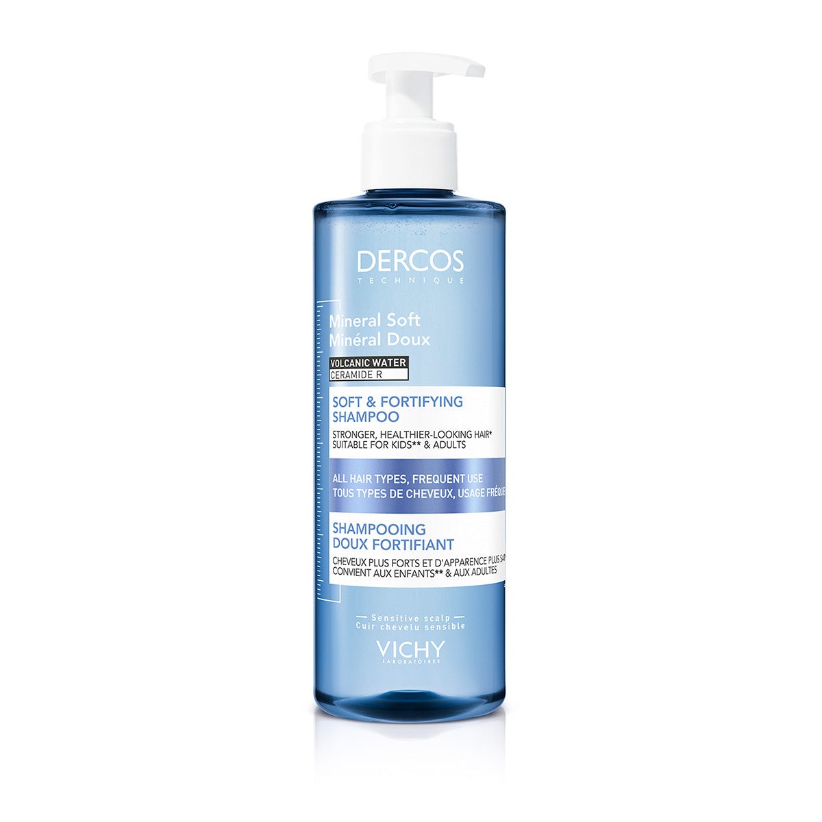 VICHY DERCOS MINERAL SOFT BLAGI ŠAMPON ZA JAČANJE KOSE, 400 ml