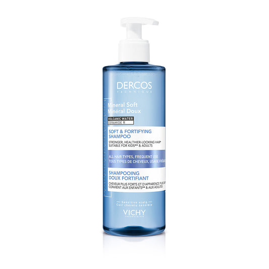 VICHY DERCOS MINERAL SOFT BLAGI ŠAMPON ZA JAČANJE KOSE, 400 ml