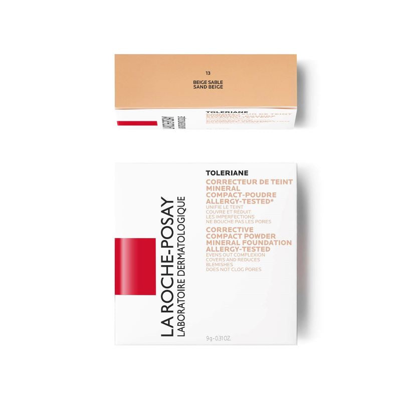 La Roche Posay TOLERIANE Kompaktni korektivni puder s mineralnim pigmentima za normalnu do mešovitu psetljivu kožu, 9.5 g, 02 Boja pijeska