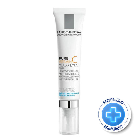 La Roche Posay REDERMIC PURE VITAMIN C Intenzivni koncentrat protiv starenja za osetljivu kožu oko očiju, 15 ml