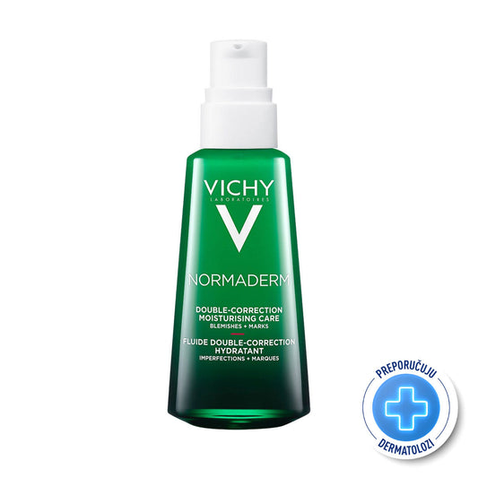 VICHY NORMADERM PHYTOSOLUTION Hidratacijska nega sa dvostrukim efektom za masnu kožu sklonu aknama i nepravilnostima, 50 ml