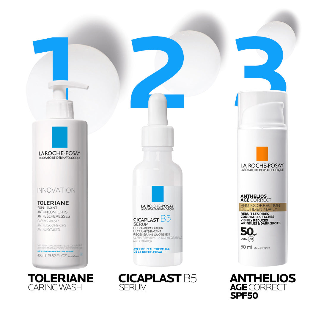 La Roche Posay ANTHELIOS AGE CORRECT SPF50 Dnevna zaštita od sunca koja ispravlja znakove starenja, bore, tamne mrlje i elastičnost, 50 ml