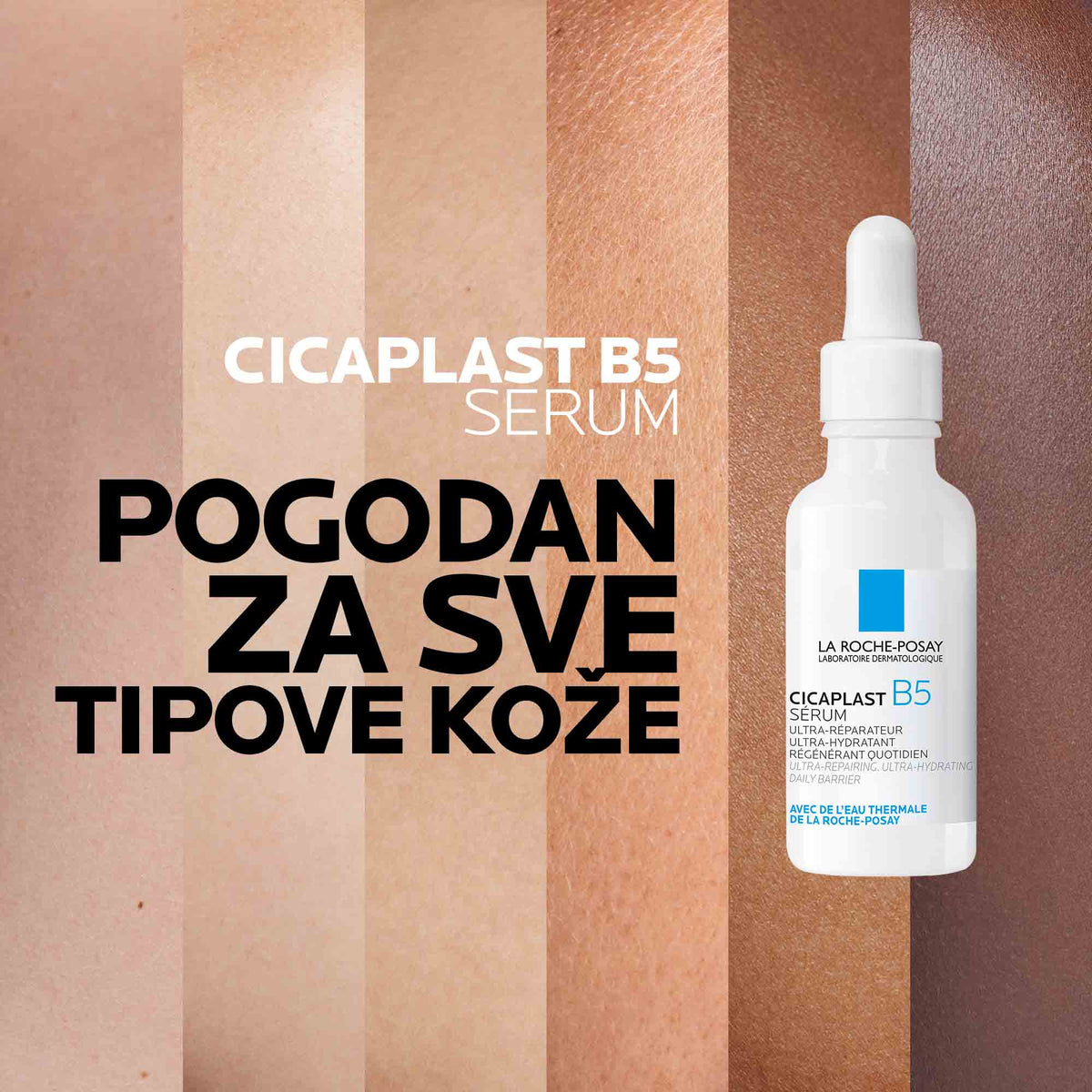 La Roche Posay CICAPLAST B5 SERUM Ultra-obnavljajući i hidratantni serum za dehidriranu i nadraženu kožu bez sjaja, 30 ml