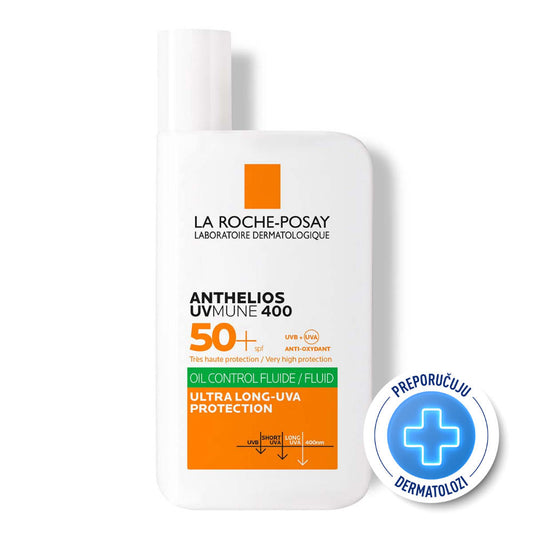 La Roche Posay ANTHELIOS UVMUNE 400 OIL CONTROL Fluid za masnu kožu SPF 50+, 50 ml