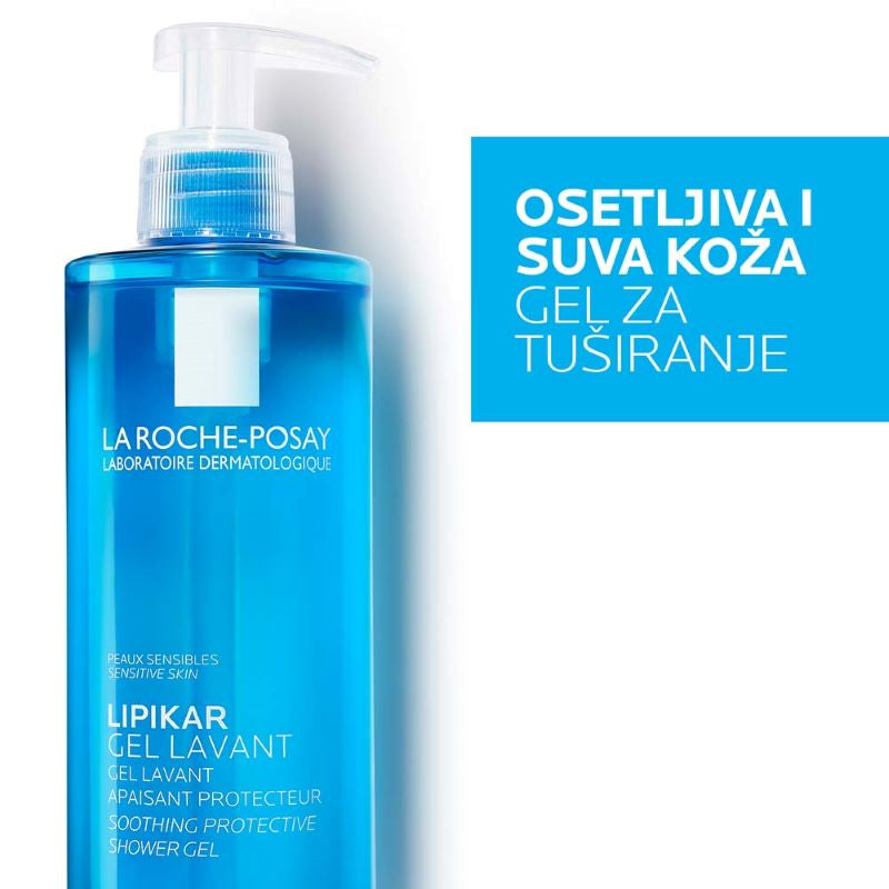 La Roche Posay LIPIKAR GEL LAVANT Umirujući i zaštitni gel za tuširanje beba, dece i odraslih, za suvu kožu, 1L