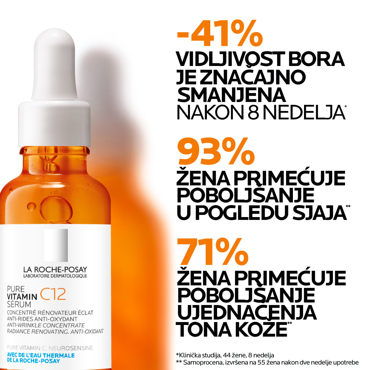 La Roche Posay PURE VITAMIN C12 Serum protiv bora za vraćanje sjaja, 30 ml