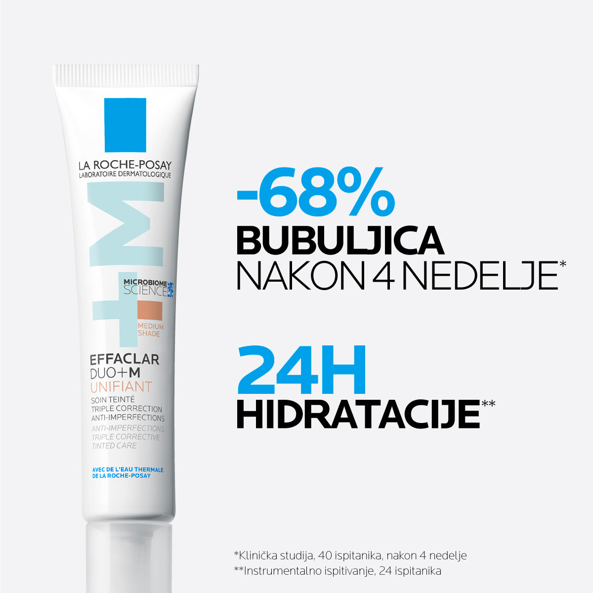 La Roche Posay EFFACLAR DUO+M Tonirana trostruko korektivna nega protiv nesavršenosti 40 ml - Medium