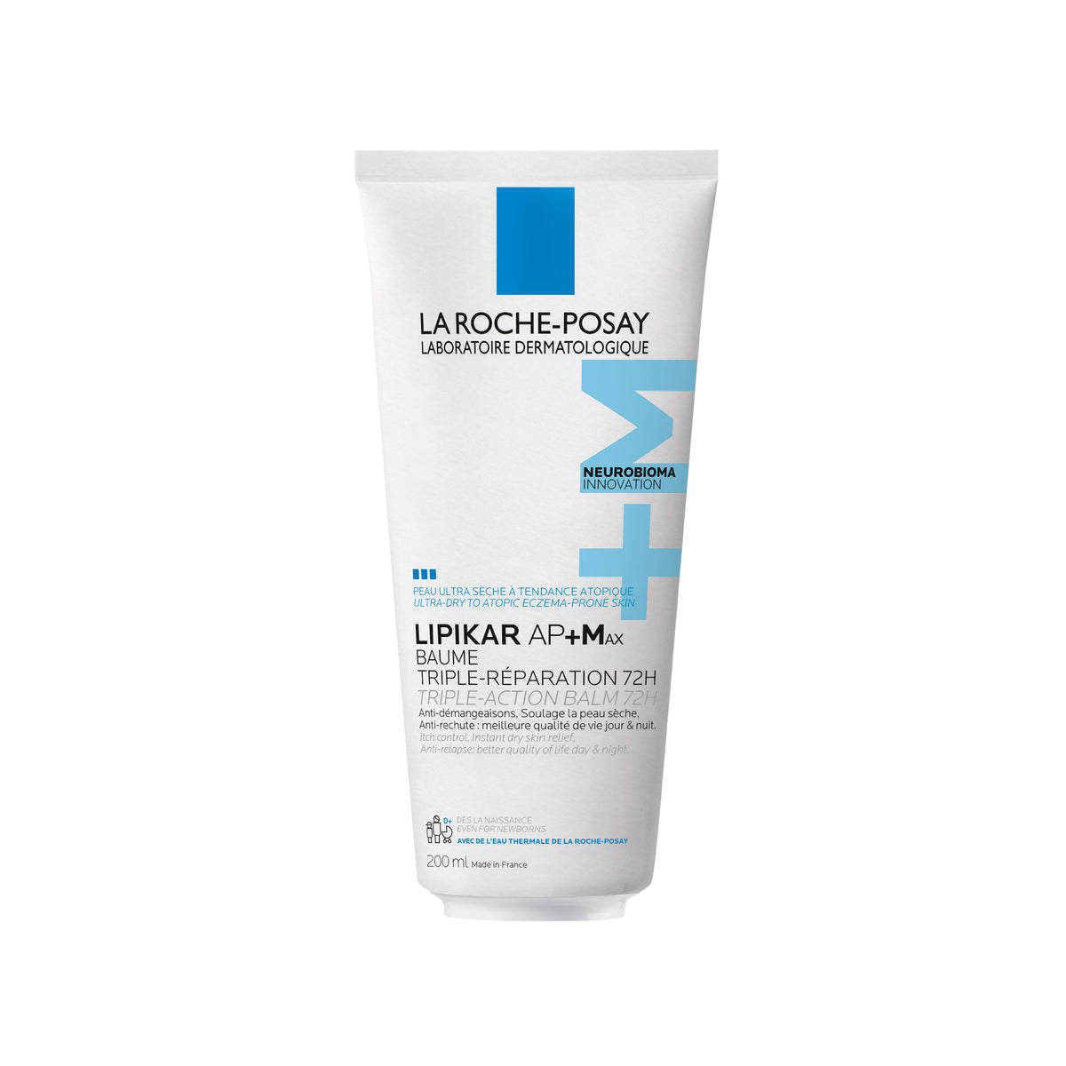 LA ROCHE POSAY LIPIKAR BAUME AP+MAX Balzam sa trostrukim delovanjem za ultrasuvu kožu sklonu atopijskom ekcemu, 200 ml
