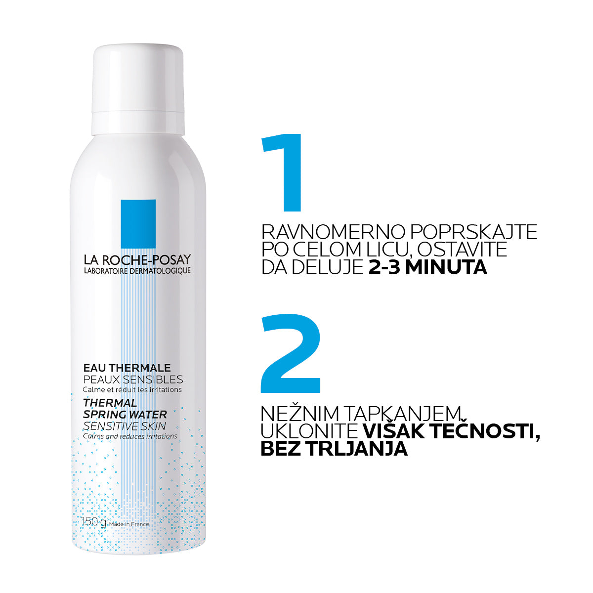 La Roche Posay EAU THERMALE Termalna voda za osetljivu kožu novorođenčadi, dece, odraslih i trudnica, 150 ml