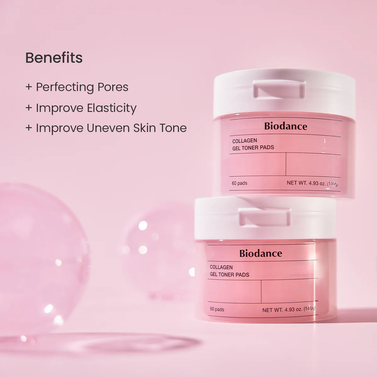 BIODANCE COLLAGEN GEL TONER PADS 60/1