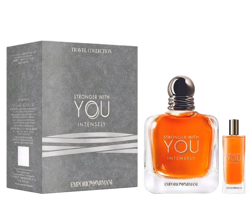 ARMANI STRONGER WITH YOU INTENSELY SET (M) EDP (100ML+TS 10ML)