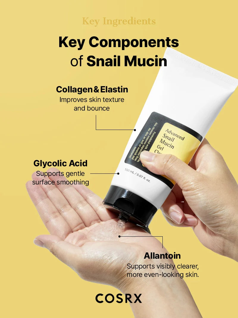 COSRX ADVANCED SNAIL MUCIN GEL  CLEANSER 150ML
