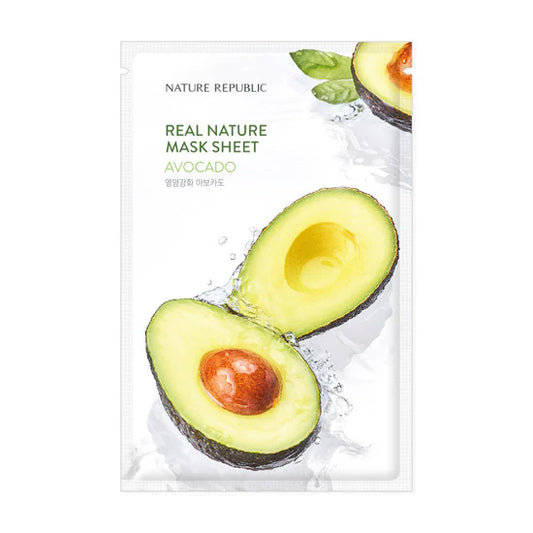 NATURE REPUBLIC REAL NATURE SHEET MASK AVOCADO 23ML