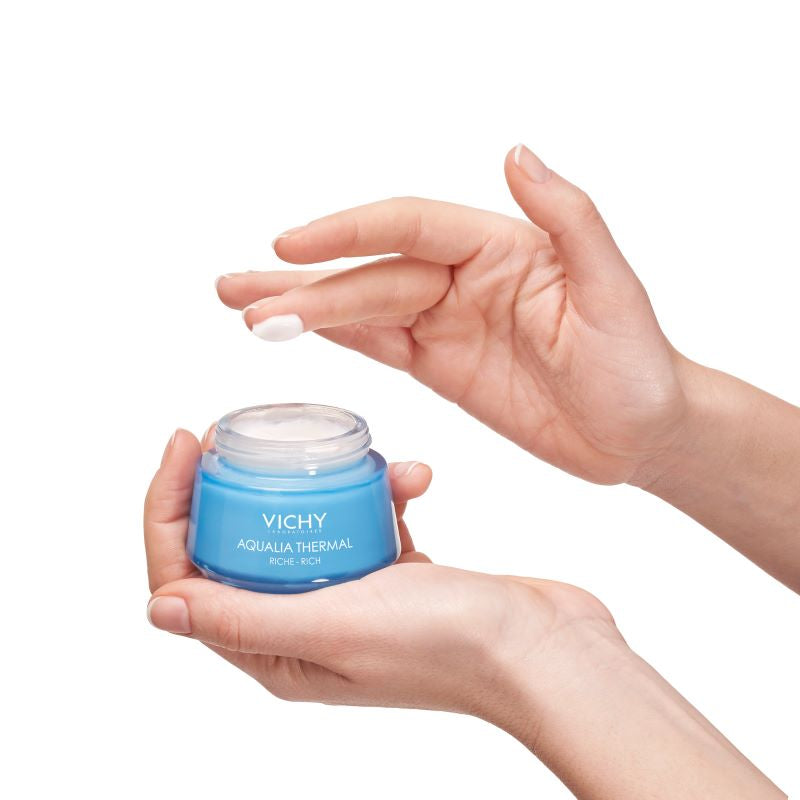 VICHY AQUALIA THERMAL Bogata krema za hidrataciju kože sa hijaluronskom kiselinom, suva do vrlo suva koža, 50 ml