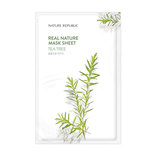 NATURE REPUBLIC REAL NATURE SHEET MASK TEA TREE 23ML