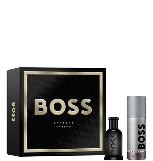 HUGO BOSS BOTTLED PARFUM SET (M) (50ML PARFUM+150ML DEO)