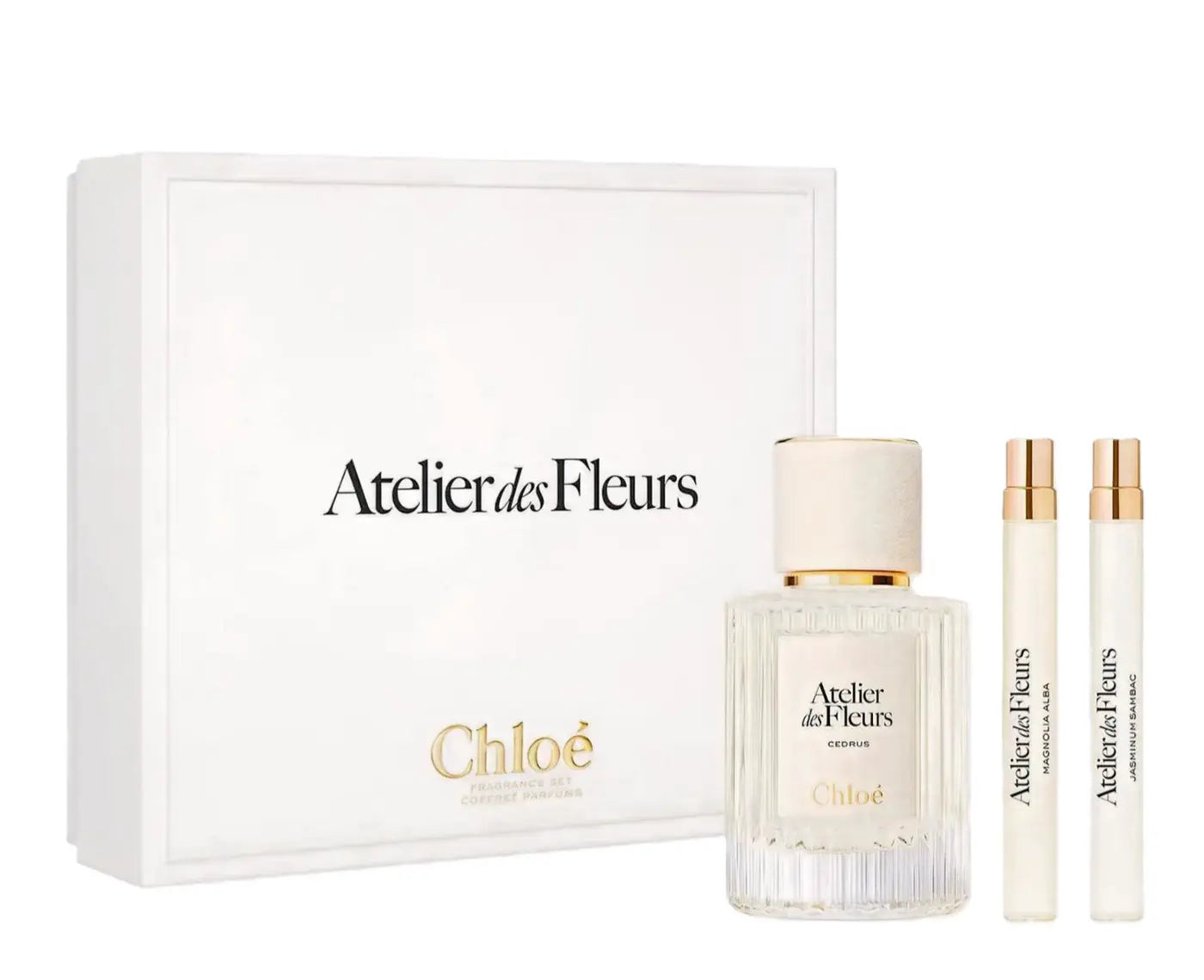CHLOE ATELIER DES FLEURS CEDRUS (U) SET EDP 50 ML + (MAGNOLIA ALBA + JASMINUM SAMBAC) 2 X 10 ML