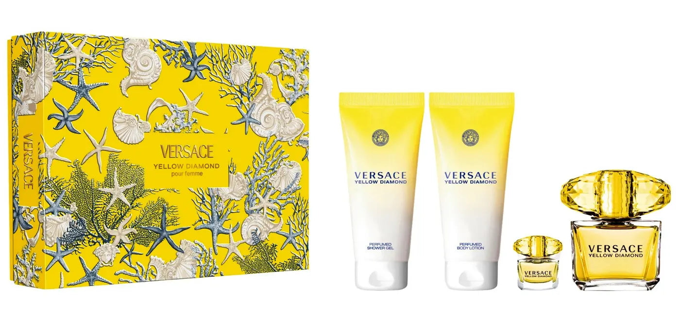 VERSACE YELLOW DIAMOND (W) SET (EDT 90ML+SG 100ML+BL 100ML+EDT 5ML)