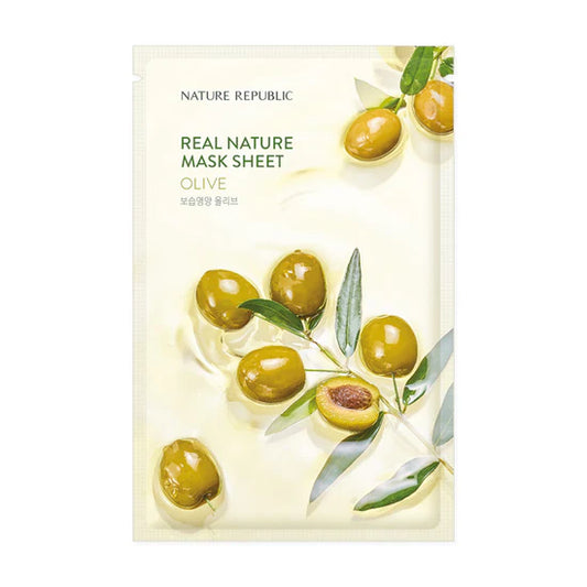NATURE REPUBLIC REAL NATURE SHEET MASK OLIVE 23ML