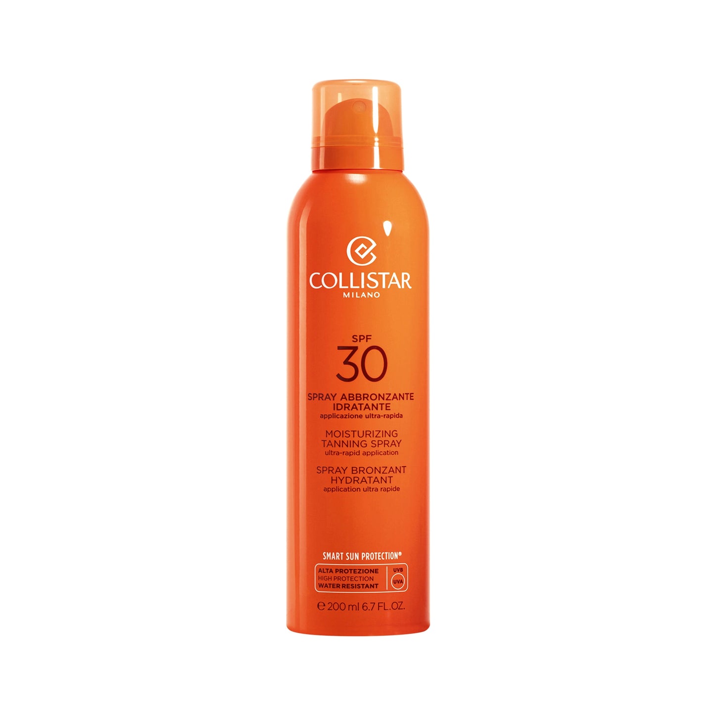 Collistar Moisturizing Tanning Spray SPF 30, water resistant