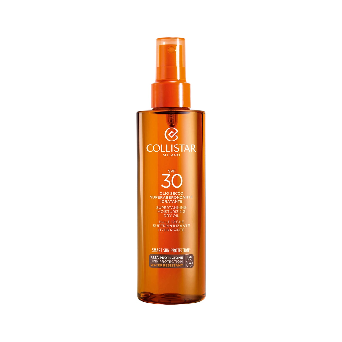 Collistar Supertanning Moisturizing Dry Oil SPF 30, water resistant