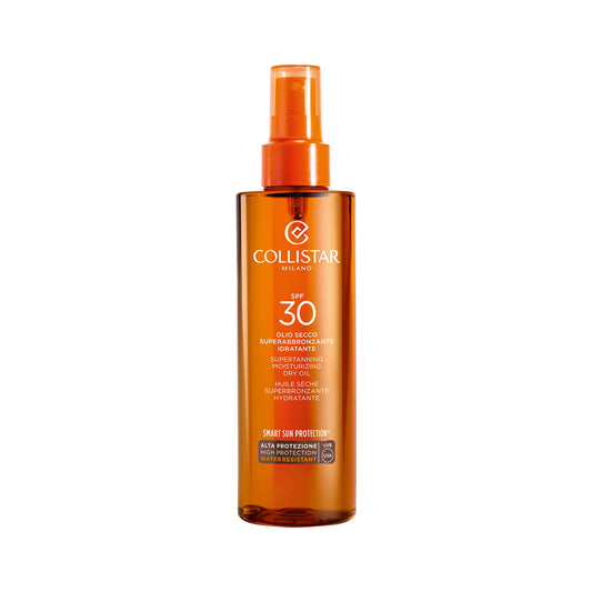 Collistar Supertanning Moisturizing Dry Oil SPF 30, water resistant