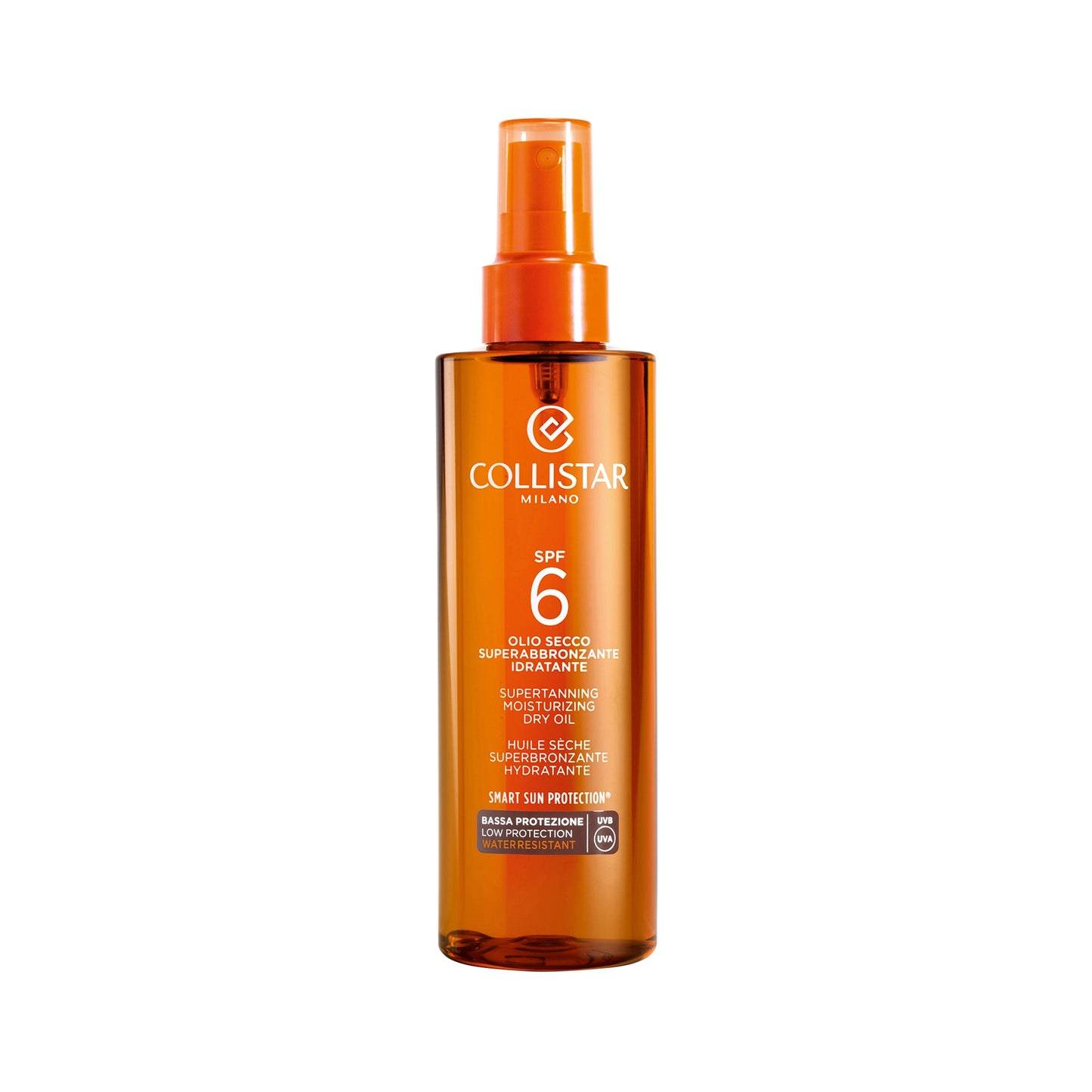 Collistar Supertanning Moisturizing Dry Oil SPF 6, water resistant