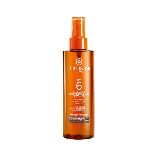 Collistar Supertanning Moisturizing Dry Oil SPF 6, water resistant