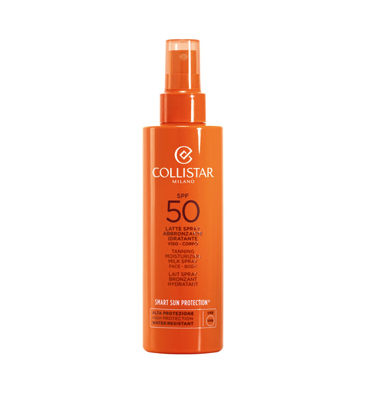 Collistar Tanning Moisturizing Milk Spray SPF 50, water resistant