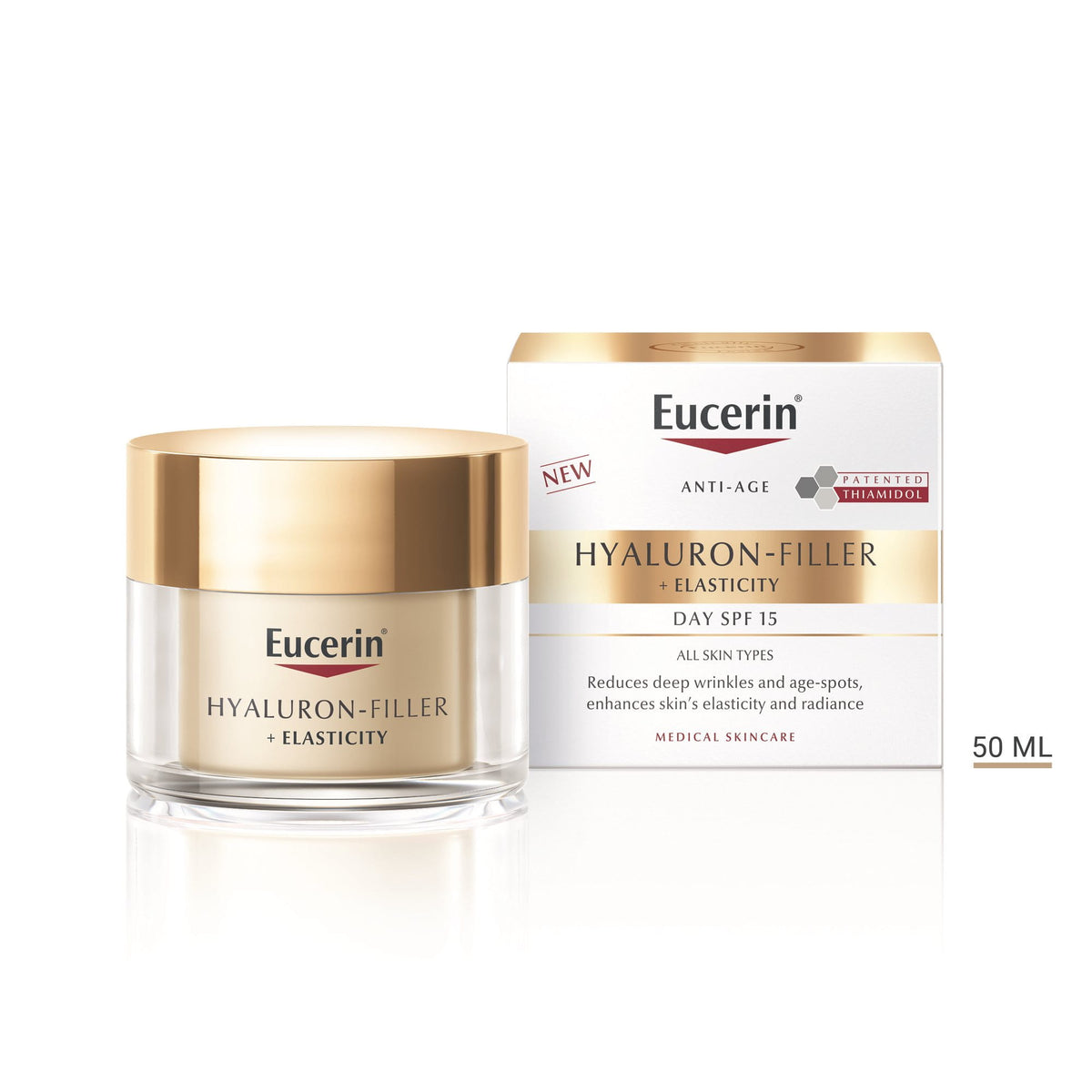 Eucerin Hyaluron-Filler + Elasticity dnevna krema SPF 15 50 ml