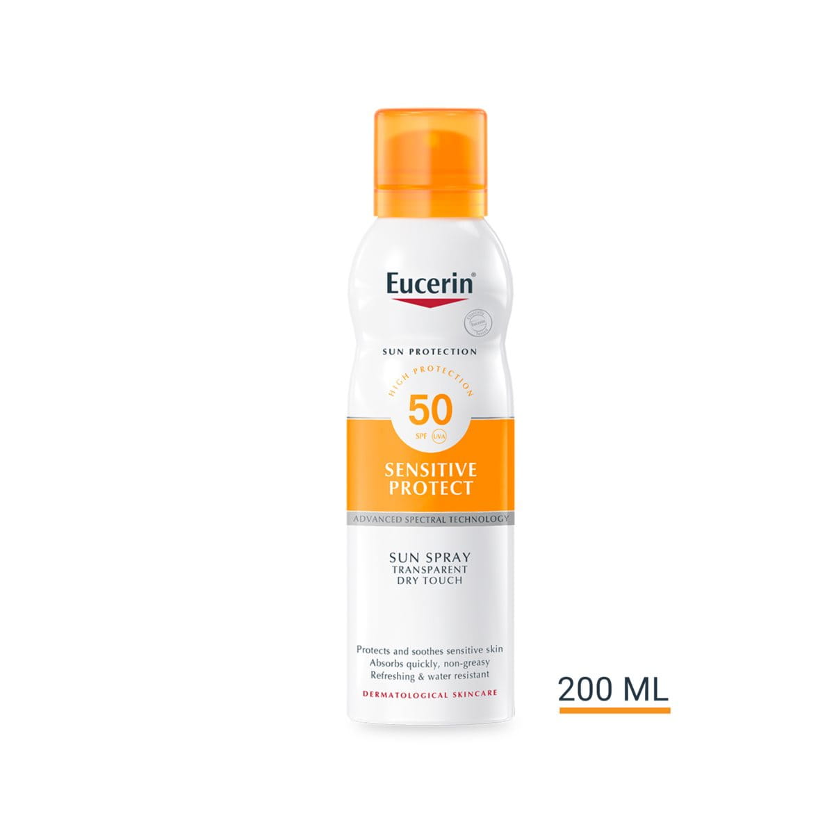 Eucerin Sun Dry Touch transparentni sprej SPF 50 200 ml